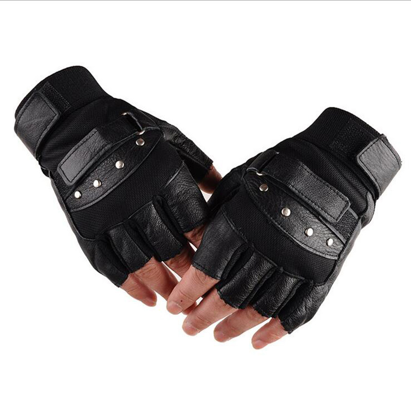 Men's Half Finger Leather Fitn - Workout Glove Gym recension och pris